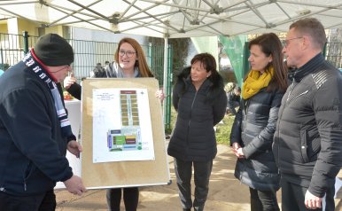 LWB Patenschaft für Schulgarten in Grünau