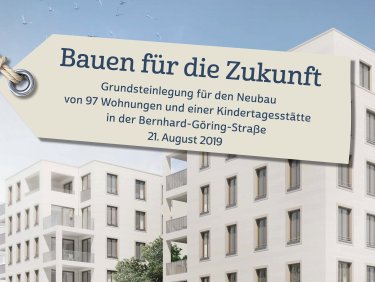 Grundsteinlegung LWB Neubau Bernhard-Göring-Strasse 17